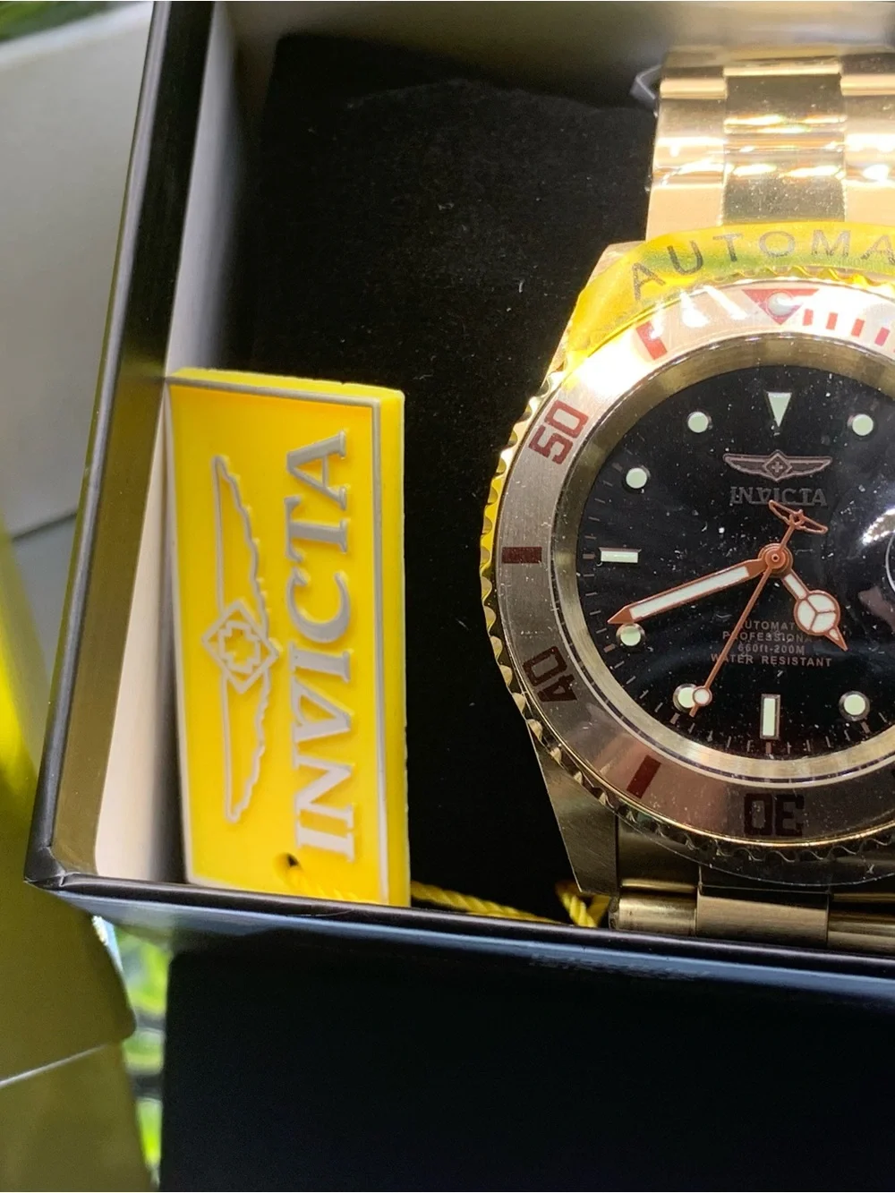 Invicta Gold and Black Men's Automatic Watch